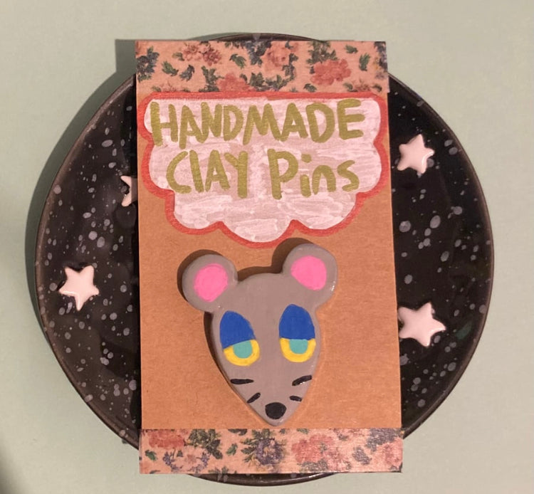 Sleepy Rat Pin